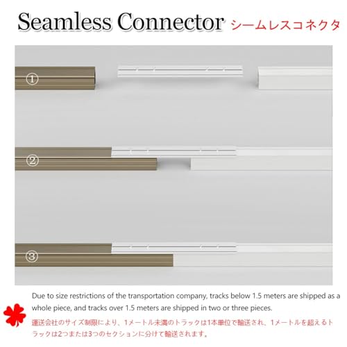 Riel de deslizamiento de alta gama Double Ain Trac, aluminio elegante para techos de oficinas 6