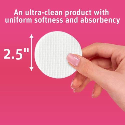 Tampons exfoliants hypoallergéniques coton Simply Soft disques démaquillants double texture x480