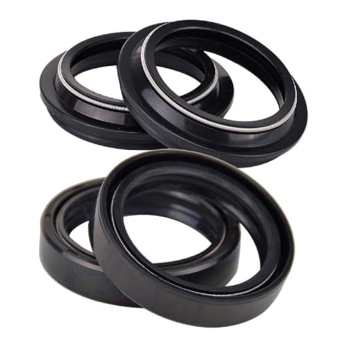 Öldichtungs-Staubschutz for Federbein der Vorderradgabel passend for T-riumph STREET TRIPLE 675 R ABS 675R 1050 SPEED TRIPLE R ABS(2xOil seal 2xcover)