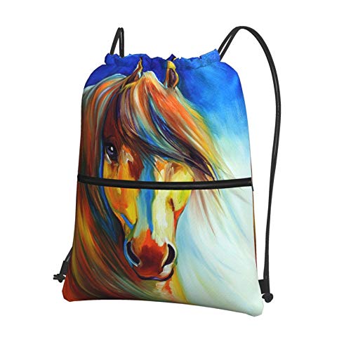 Gocerktr Süßer Faultier-Rucksack mit Kordelzug, für Sport und Sport, wasserdicht, mit Reißverschluss für Damen und Herren - Violett - Einheitsgröße Cover