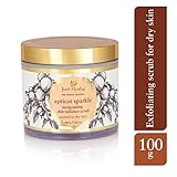 Just Herbs Organic Invigorating Skin Radiance Non Drying Scrub with Apricot & Walnut for Dead Skin...