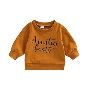 fhutpw Toddler Baby Boys Girls Sweatshirt Tops Letter Print Long Sleeve Pullover Shirts Fall Outfits Clothes