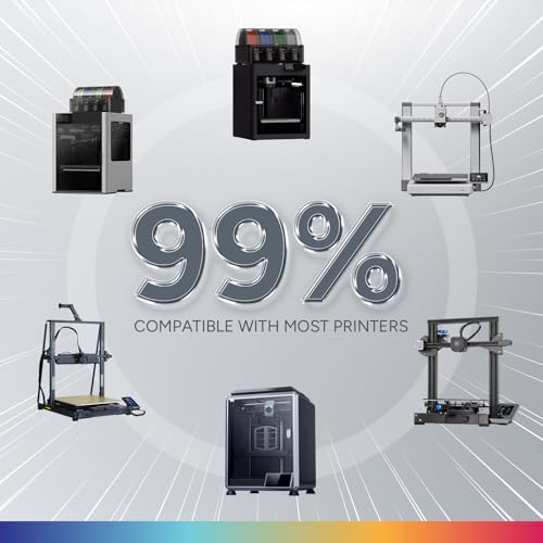 Image of OVERTURE PETG Filament 1.75mm Bundle 4kg, High Speed 3D Printer Filament, Neatly Wound & Clog-Free, 4 Pack 1kg(2.2lbs), Accuracy + /- 0.02mm, Fit Most FDM Printers (White*2+Red*2)
