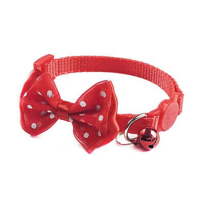 LitVibes Cat Collar With Bell,Kitten & Small Dog Soft Adjustable,Safe,Solid,Breakaway For Cats & Puppy Bow Design Pet Collar- Red,?14 cm,W_2 cm (B0C19KWPQT) Amazon Price History, Amazon Price Tracker