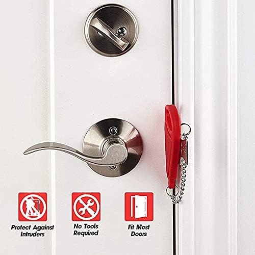 HAOSEA 2Pcs Portable Door Lock Travel 