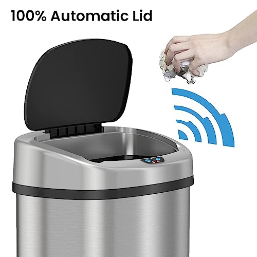 Itouchless ITOS13B Sensorcan 13 Gallon Trash Can thumb #1