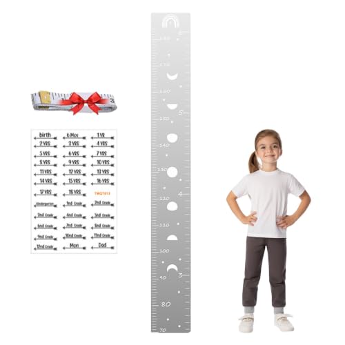 Tableau de croissance de hauteur murale miroir pour chambre de bébé