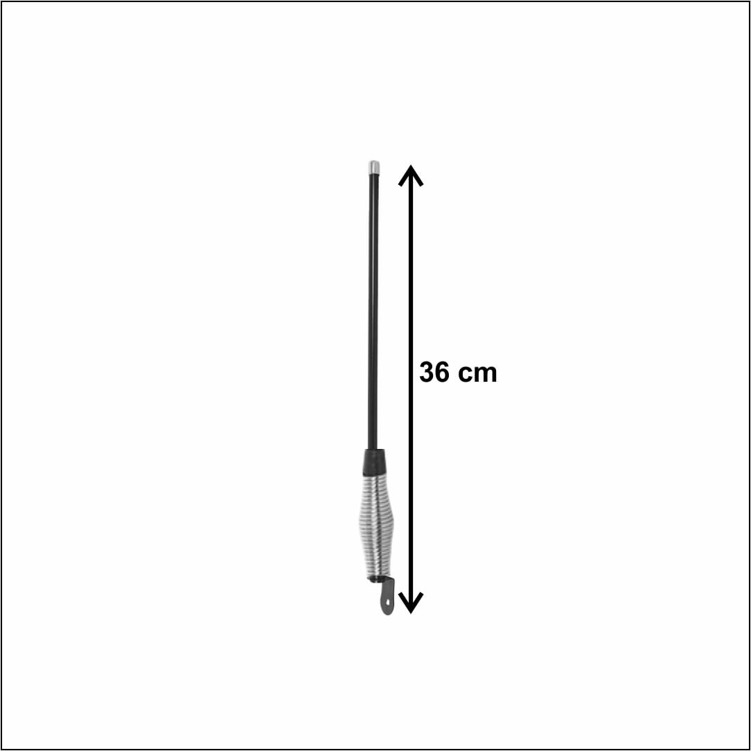 OBEROI'S TRADERS Bike Universal Decorative Front | Rear Aluminium Spring Antenna/Aerial Rod with Chrome Cap for Royal Enfield Bullet, Harley Davidson, Bajaj Avenger Motorcycle (15 Inch) - Image 6 thumbnail