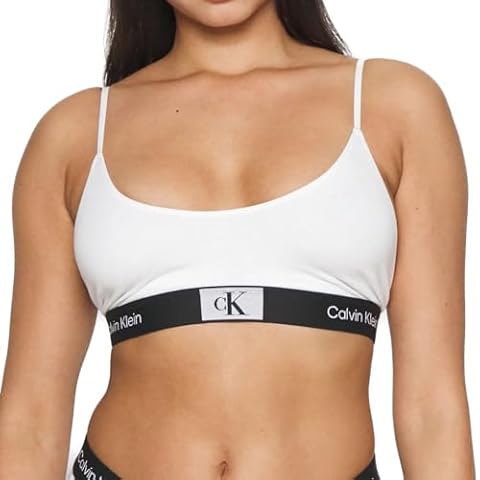 Calvin Klein Women's Sustainable Bralette, White Cover