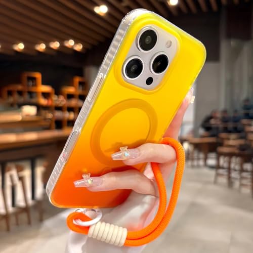 Coque souple iPhone 16 Pro Max antichoc protectrice laser avec cordon amovible magnétique