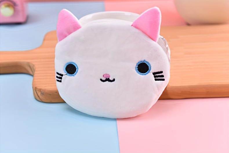 1Pcs,White,Coin-Purses,Easy-To-Use,Simple,Polyester,Mini Coin-Purses,Creative,Compact