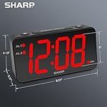 Sharp Jumbo Number Digital Alarm Clock