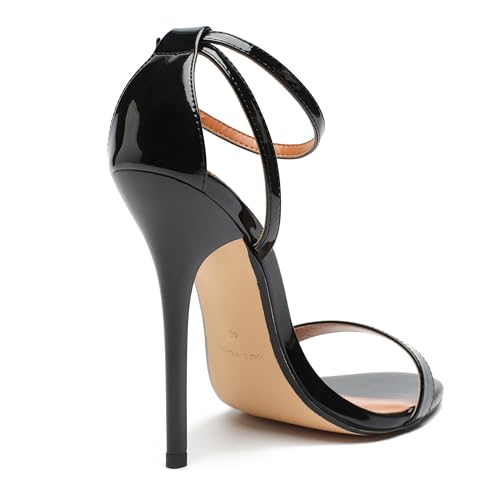 MAIERNISI JESSI Unisex Men's Women's Strappy Sandals Heels, Stilletos High Heeled Ankle Strap Sandals4