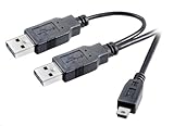 2 fiches A USB pour l'alimentation (raccordement sur le même PC)