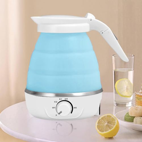 Luqeeg Tetera Eléctrica Plegable de Viaje 600ml miniatura 5
