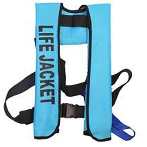 Yushen Chaleco Salvavidas automático Chaleco Salvavidas Profesional para Adultos Chaleco Salvavidas Inflable automático-Cielo Azul_L