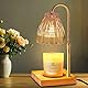 WAEUUKKPO Kerzenwärmer Lampe mit Timer und Dimmer, höhenverstellbar Candle Warmer Lamp, Kerze Heizlampe für Duftkerzen mit 2 Glühbirnen, Valentinstag Geschenke, Haus Erwärmung Geschenk-Gold