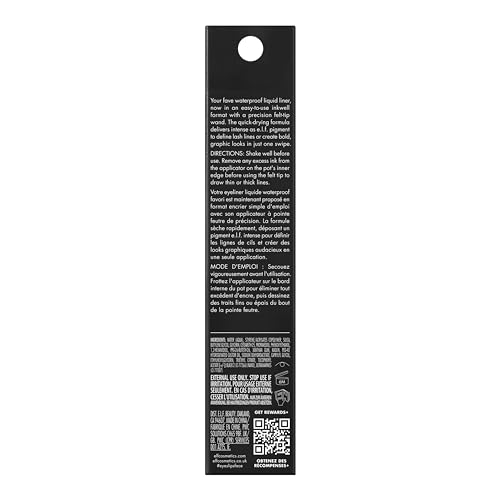 e.l.f. H2O Proof Inkwell Eyeliner Pen, High-Pigment, Waterproof Liquid Eyeliner, Delivers A Matte Finish, Vegan & Cruelty-Free, Film Noir - Image 7