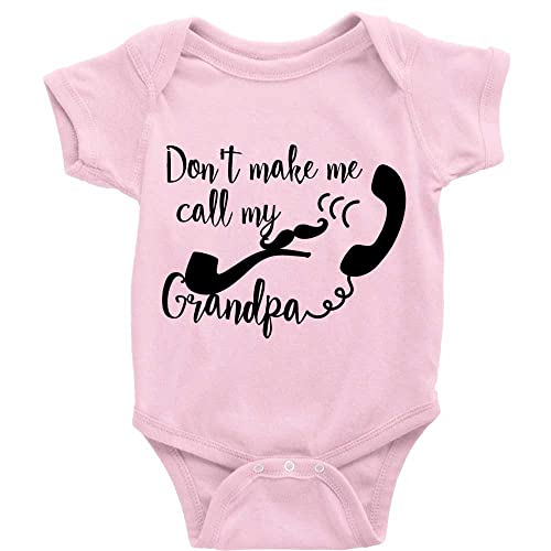 Don't Make Me Call My Grandpa Newborn Rompers Baby Girls Boys Clothes Short Sleeve