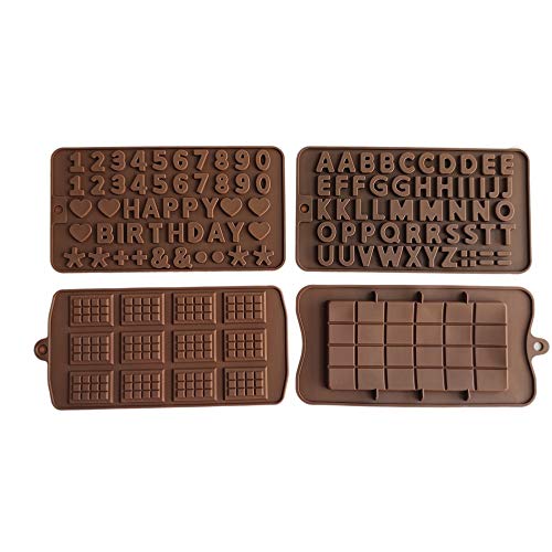 4 confezioni di stampi in silicone per cioccolato