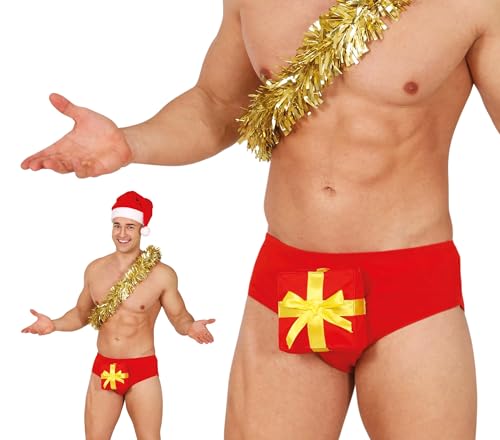 GUIRMA | Calzoncillo de Navidad Rojo (Talla Única) - Accesorio