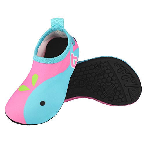 Tagvo Baby Boys Girls Water Shoes, Non-Slip Swim Shoes Barefoot Skin Aqua Socks For Beach Swim Pool Toddler Kids #TOP1