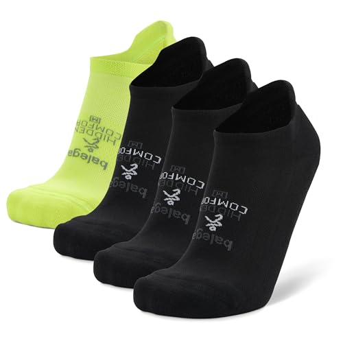 Image of Balega Unisex Hidden Comfort Performance No Show Athletic Running Socks for Men and Women (4-pack)