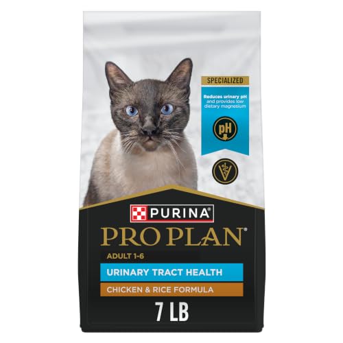 Purina Pro Plan Urinary Tract Cat Food, Chicken & Rice Formula, 7 lb Bag - image 1