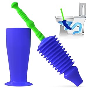 Luigi’s Pompontstopper – zuignap met dubbele drukkracht voor maximale prestaties – speciaal voor toiletten met een zwakke afvoer