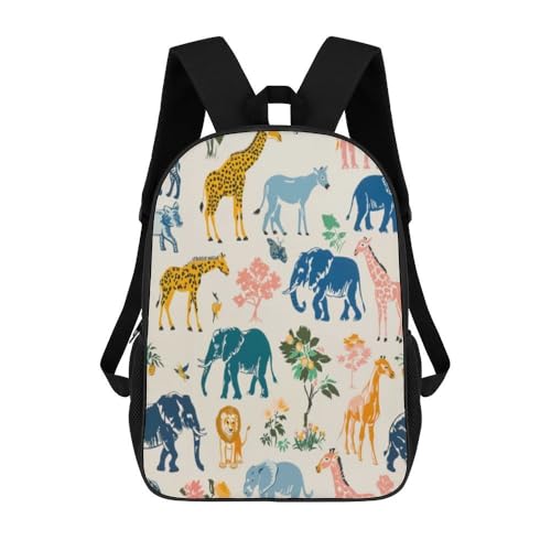 Sac à dos femme tous les jours au motif zoo pour égayer chaque déplacement