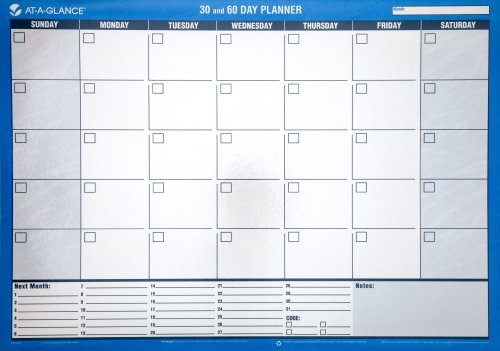 AT-A-GLANCE 30 and 60-Day Undated Horizontal Erasable Wall Planner, 24 x 17 Inches (PM263B-28)