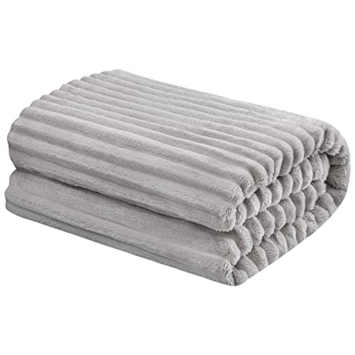 Image of Baby Blanket for Girls and Boys - Toddler Blankets - Newborn Blankets - Soft Lightweight Fleece for Bed, Crib, Stroller (Grey Pearl, Crib 30"x40")