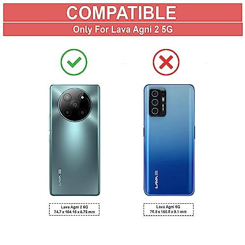 Image of Zapcase Back Case Cover for Lava Agni 2 5G | Compatible for Lava Agni 2 5G Back Case Cover | 360 Degree Protection | Clear Case with Camera Protection | (TPU + PC | Matte Black)