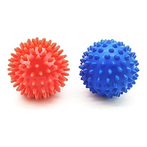 2 Pieces Spiky Massage Ball Hedgehog Ball with Nubs Myofascial Balls Fascia Ball for Massage Muscle(6.5cm) Cover