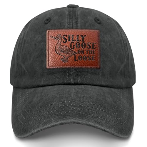 Image of Funny Goose Hat Silly Goose On The Loose Hat Men Baseball Hats Funny Cap