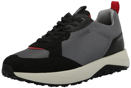 Image of HUGO Mens Running Style Mix Material Sneakers