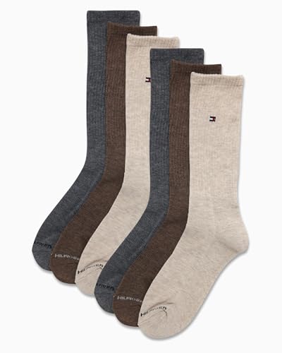 Tommy Hilfiger Men’s Crew Socks - 6 Pack Performance Cushion Comfort Crew Socks - Breathable Athletic Socks for Men (7-12)3