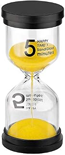 KSMA Sand Timer 5 Minute Hourglass Timer,Colorful Sandglass Timer for Kids,Classroom,Kitchen,Games,Toothbrush Timer