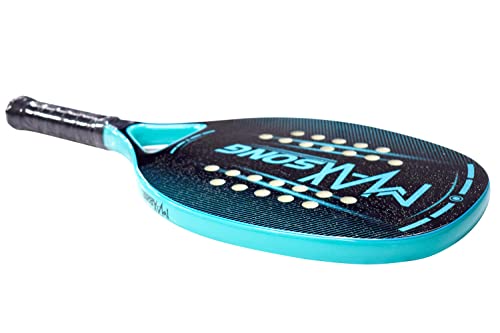 Happygor Raquete Beach Tênis Fibra Carbono + Capa Original,Resistência Durabilidade Raquete Beach Te