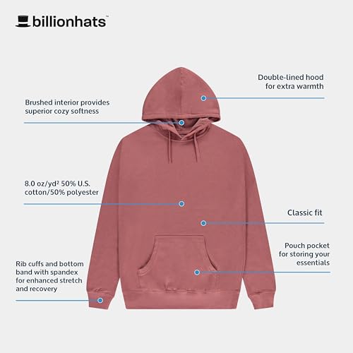 BILLIONHATS Youth Pullover Hoodies for Boys & Girls – Teen Size Bulk Sweatshirts with Kangaroo Pocket3