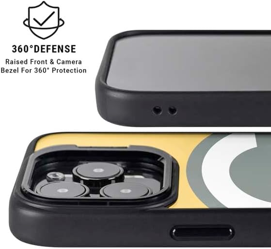 Skinit Kickstand Phone Case Compatible with iPhone 14 Pro Max - Officially Licensed NFL Green Bay Packers Large Logo Design