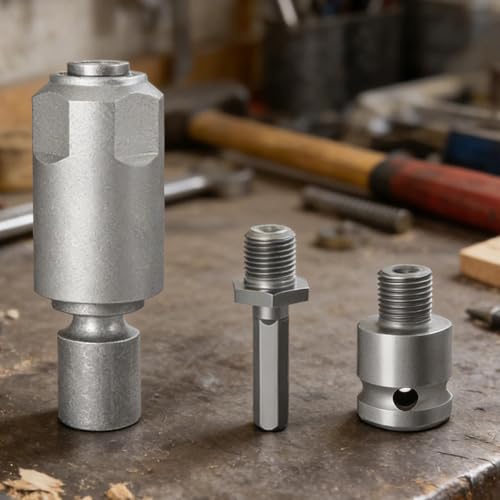 Adaptador de portabrocas accesorios para llave de percusión y taladros set 4