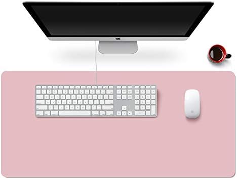 Extended Gaming Mouse Pad Mat- Large Desk Mat Rubber Base Computer Desktop Laptop Keyboard Mouse Mat Stitched Edges, 35.1x15.75 in XXL Waterproof Mousepad for Work & Game, Romantic Starry Night Sky
