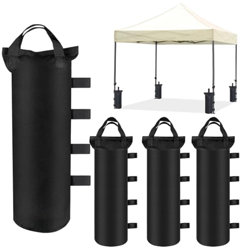 Gewichte für Pavillon Sandsack 4 Stück Sandsäcke für Pavillon V800d Oxford Erdicken Sandsack Sandsäcke Zum Beschweren für Outdoor Zelt Sonnenschirm