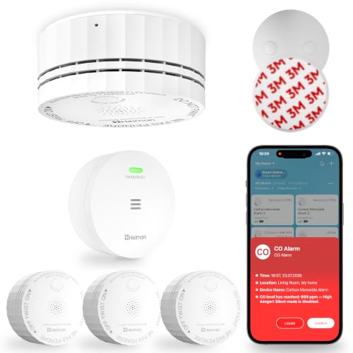 Heiman 3-Pack CO Detectors with Gateway