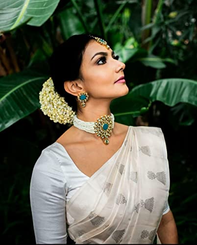 Image of Flosive Women's Kanjivaram Silk Saree With Handloom Weaving Work With Blouse Piece