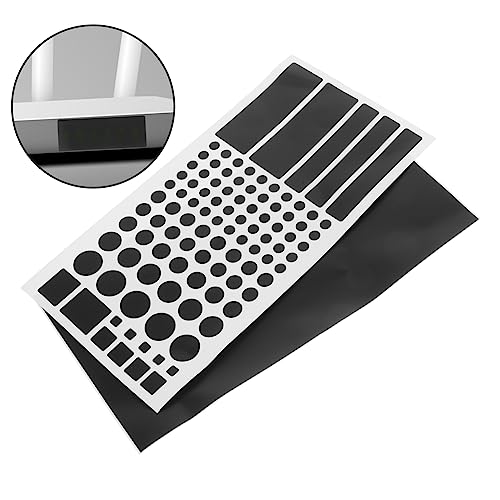 PartyKindom 2 Folhas Adesivos De Sombra Blackout Fita Blackout Semi Adesivos De Capa De Luz Led Ades