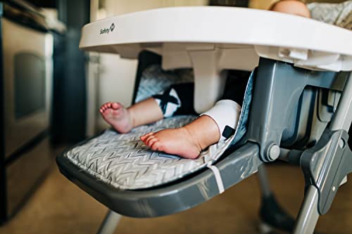 Image of Safety 1st High Chairs for Babies and Toddlers, 3-In-1 Grow and Go with Tray and Adjustable Seat, Raindrop