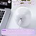Qualirey Portable Pacifier Disinfection, Mini UV Light Disinfection, 99.99% Disinfection in 3 Mins, USB Rechargeable, Mini UV-C Disinfection Box for Baby Pacifier, Bottle Nipples, Teethers (White)