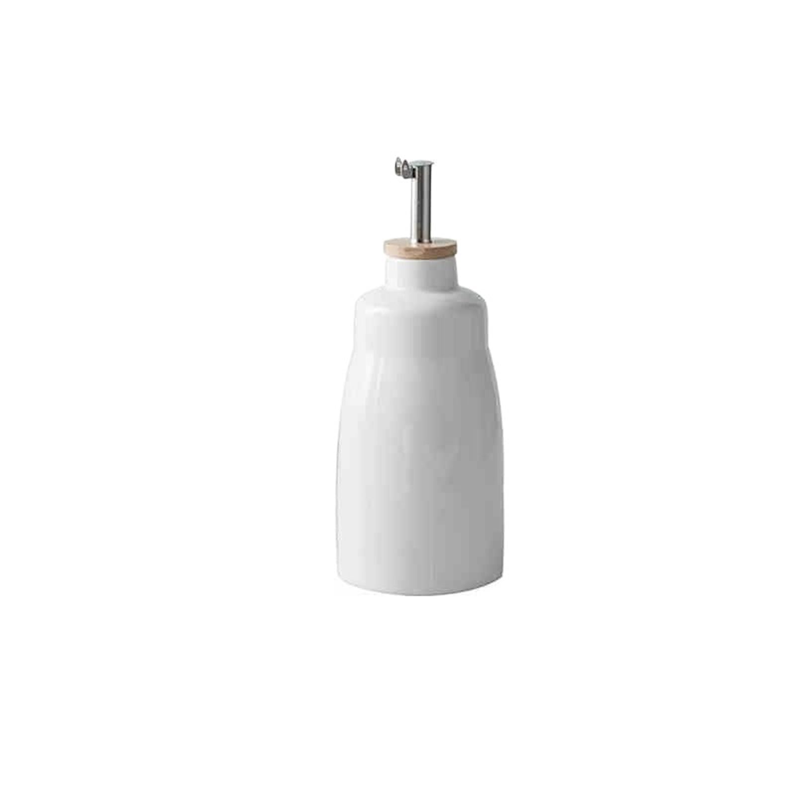 QAUUCP Ceramic Olive Oil Dispenser Bottle Ceramic Oil Bottle Pot Soy Sauce Vinegar Leakproof Condiment Jar Creative Metal spout spice bottle‌ condiment dispenser(280ml)